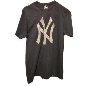 NEW YORK YANKEES GRIT '47 SCRUM TEE NAVY BLUE T SHIRT MEN'S SIZE SMALL MLB 🔥